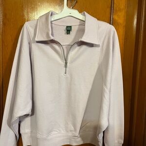 Wild Fable Light Purple Quarter-Zip Sweater